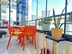 Balkón nebo terasa v ubytování merkezde 2 odalı minimalist ev