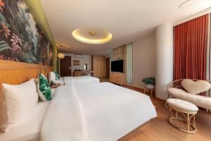 Μια τηλεόραση ή/και κέντρο ψυχαγωγίας στο Tropical Paradise Sapa Hotel & Tour