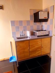 Kuchyň nebo kuchyňský kout v ubytování Cuarta este