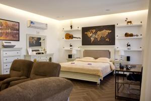 Posezení v ubytování Zeo home suite