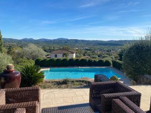 Bazén v ubytování Villa Bella Vista vue panoramique imprenable nebo v jeho okolí