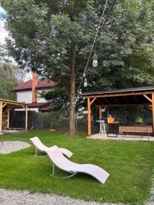 Zahrada ubytování Cabana C