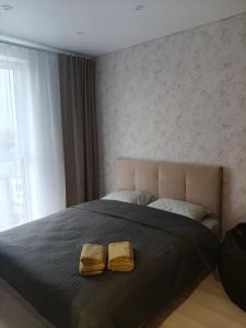 Postel nebo postele na pokoji v ubytování New Suit Apartment