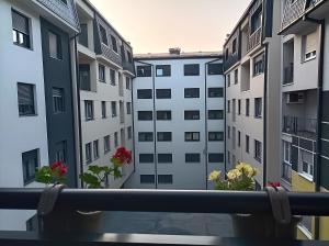 a view from the balcony of a building at INKOGNITO Centar 39 in Brčko