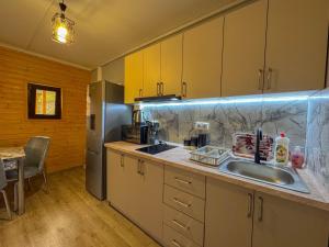 Η κουζίνα ή μικρή κουζίνα στο Forest Panorama House Dilijan +22 φωτογραφίες
