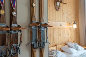 Ένα ή περισσότερα κρεβάτια σε δωμάτιο στο Apartman Hubert