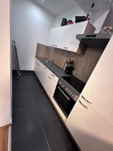 Η κουζίνα ή μικρή κουζίνα στο Sunny apartment near Schönbrunn Palace Park