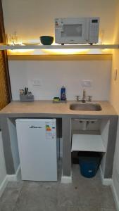 Kuchyň nebo kuchyňský kout v ubytování Av Mayo Apt with a view of the Barolo Palace