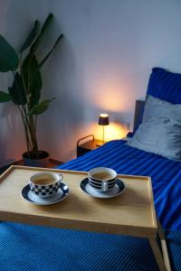 Postel nebo postele na pokoji v ubytování Stilvolle Auszeit - moderne Ferienwohnung in Hachenburg