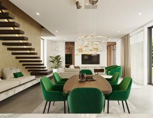 TV a/nebo společenská místnost v ubytování Cedar Crown Villa + 7 fotografií