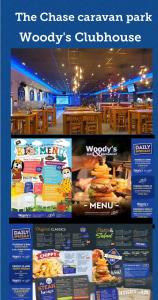 スケッグネスにあるE12 jeans caravan The Chaseのシカゴキャラバンパークワッキーズクラブハウスのチラシ