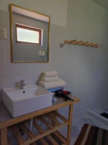 Koupelna v ubytování Ecolodge Aymara