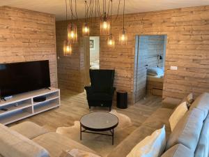 TV a/nebo společenská místnost v ubytování Apartments Panorama Donovaly