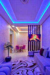 Χώρος καθιστικού στο Appartement l'aéroport