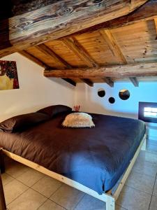 Postel nebo postele na pokoji v ubytování Il Campo sul Lago