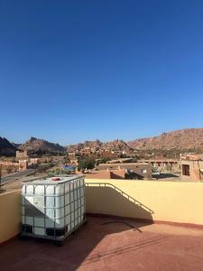 a view of a city from the roof of a building at Bright Self-Catering 2 bedroom Apartment in Tafraout in Tafraoute