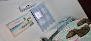 Een TV en/of entertainmentcenter bij Casa do Galego no Residência Família
