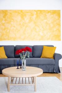 Χώρος καθιστικού στο Stylish Central Apartment with Free Parking