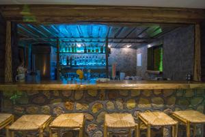 The lounge or bar area at Polydefkis Hotel