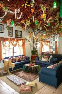 Posezení v ubytování La casita de Lunaté