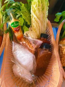 a sandwich in a plastic bag with food in it at เอวาเเคมป์ ภูชี้ฟ้า Avacamp phuchifa in Ban Seng Choi