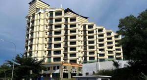 Budova, kde se aparthotel nachází