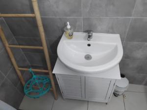 Phòng tắm tại Maison charmante à Rivière-Pilote avec vue sur la montagne +8 ảnh