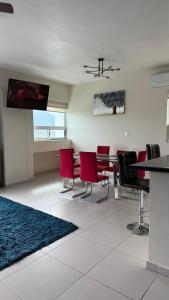 Χώρος καθιστικού στο Encantador y cómodo departamento en Linda Vista HI