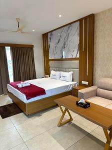 Postel nebo postele na pokoji v ubytování Rivera resort and wellness center