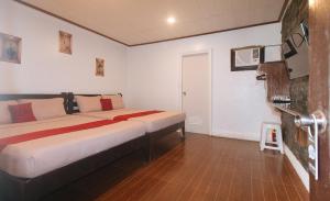 Μια τηλεόραση ή/και κέντρο ψυχαγωγίας στο RedDoorz at LFamili Hotel Boracay