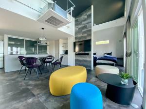 Postel nebo postele na pokoji v ubytování Kubikai