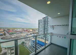 Balkón nebo terasa v ubytování Sekinchan PaddyView Homestay 高楼 看稻田 阳台民宿