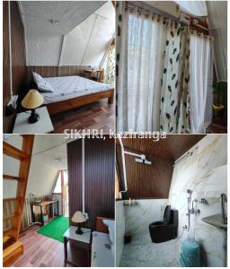 Ένα ή περισσότερα κρεβάτια σε δωμάτιο στο Sikhri Kaziranga