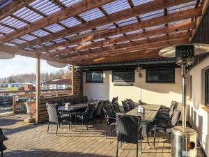 Χώρος καθιστικού στο 3 person holiday park home in Gørlev