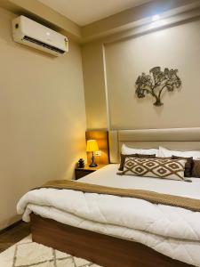 Ένα ή περισσότερα κρεβάτια σε δωμάτιο στο Aurora Escape +7 φωτογραφίες