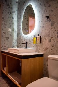 Phòng tắm tại Hotel Mooma