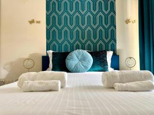 Ένα ή περισσότερα κρεβάτια σε δωμάτιο στο Skyline Mer & Monaco - Terrasse - Parking - AC +22 φωτογραφίες