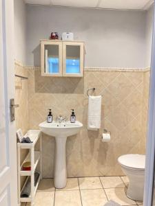 パールにあるGranaat Pit Self Cateringの洗面台とトイレ付きのバスルーム