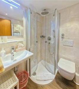 Koupelna v ubytování Hotel Binderhäusl