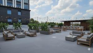 Χώρος καθιστικού στο Kinno International Hotel