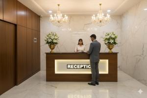 Vstupní hala nebo recepce v ubytování Hotel Prime Caves Near IGI Airport