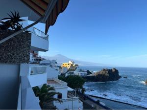 a view of the ocean from a building at House with balcony and views of the Atlantic in El Pris in El Pris