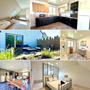 Η κουζίνα ή μικρή κουζίνα στο La Framboisine -Plage à 6min-Jardin-WiFI-Parking