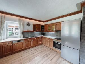 Kuchyň nebo kuchyňský kout v ubytování Hohlbichlgut