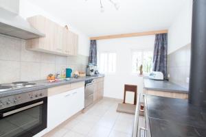 Kuchyň nebo kuchyňský kout v ubytování Stollenberghütte