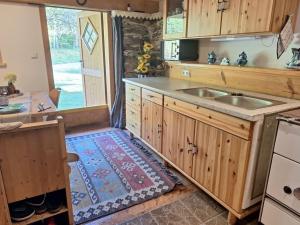 Nhà bếp/bếp nhỏ tại Mühlsteinhütte