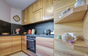 Kuchyň nebo kuchyňský kout v ubytování Cozy Apartment In Breuil-Cervinia With Wifi