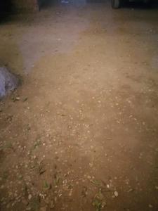 a dirt ground with rocks andgrass on it at Pyramids in Ṭalkha