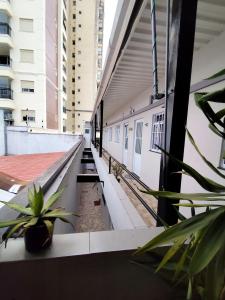 a view from the balcony of a building at Pousada Confort in Sao Paulo +70 photos