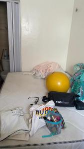 Una cama o camas en una habitación de Casa no centro de Belém